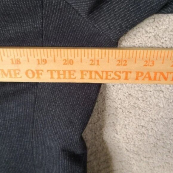 Banana Republic Jacket Men 42S Black Striped Blazer Tailored Fit Cotton 2 Button - Picture 9 of 13